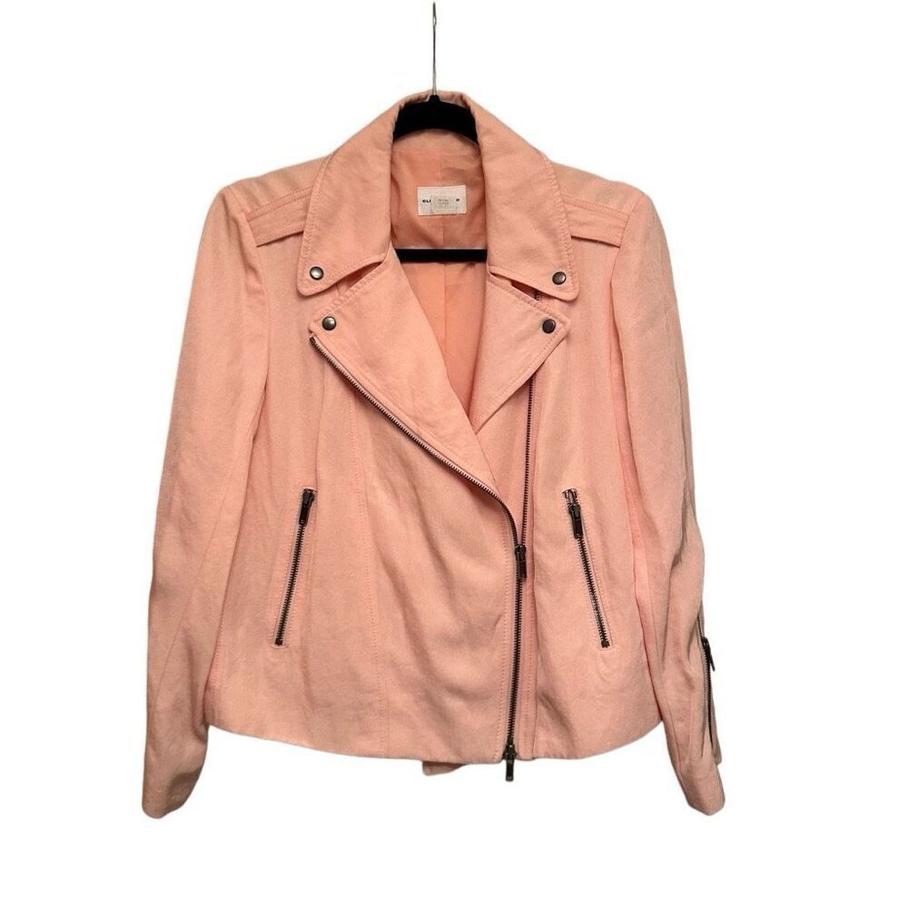 Club Monaco peach moto jacket - size M